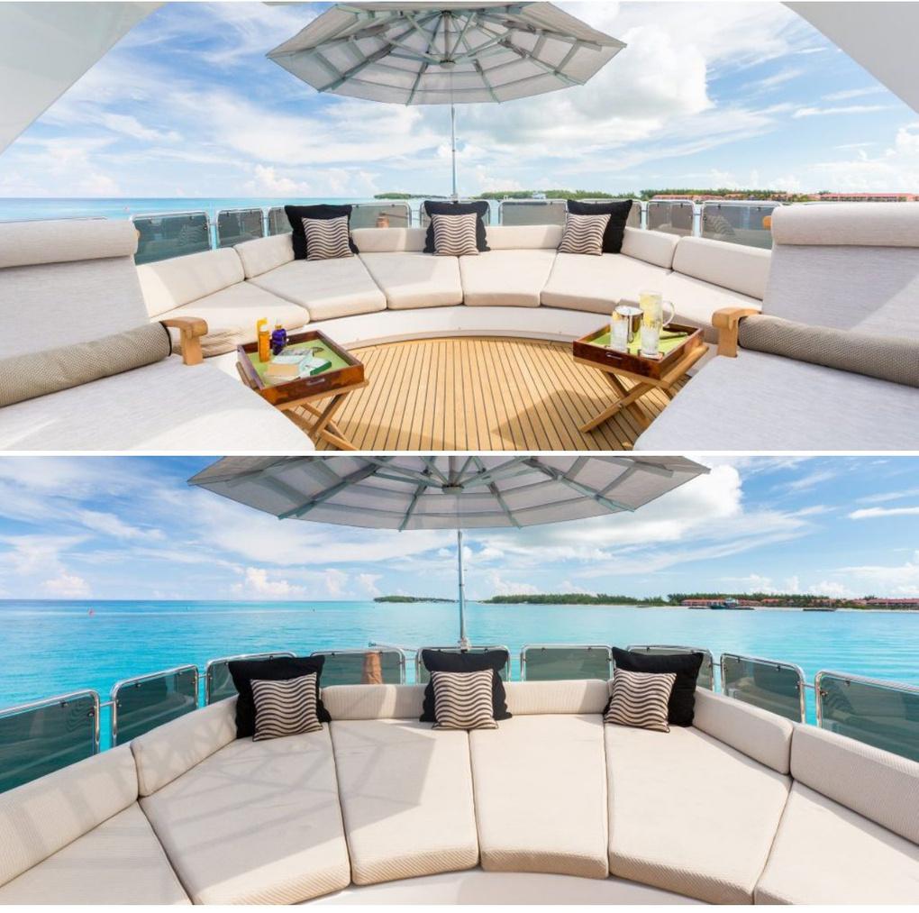 110ft yacht marina from outside